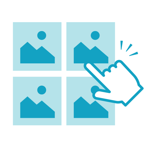 画像を選ぶだけカンタンなアプリ操作のアイコン