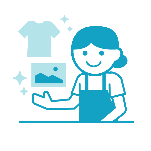 写真屋由来の高品質プリントのアイコン