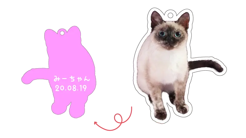 裏面の文字入れ