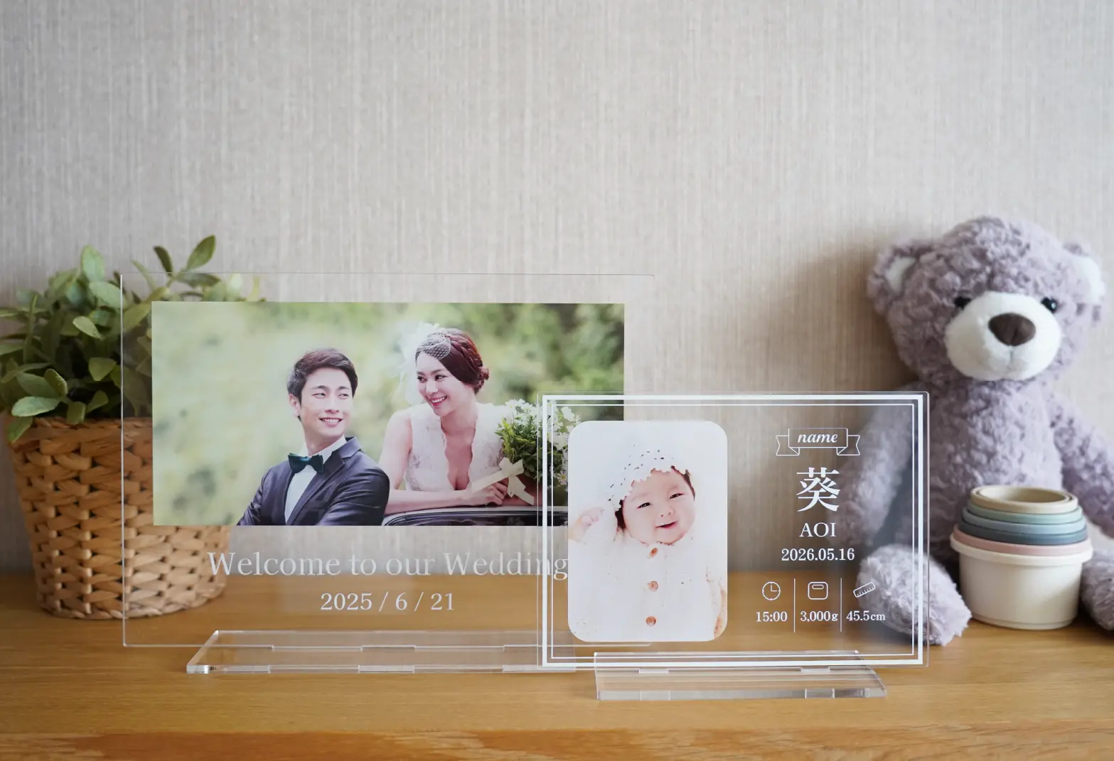 記念アクリルボード