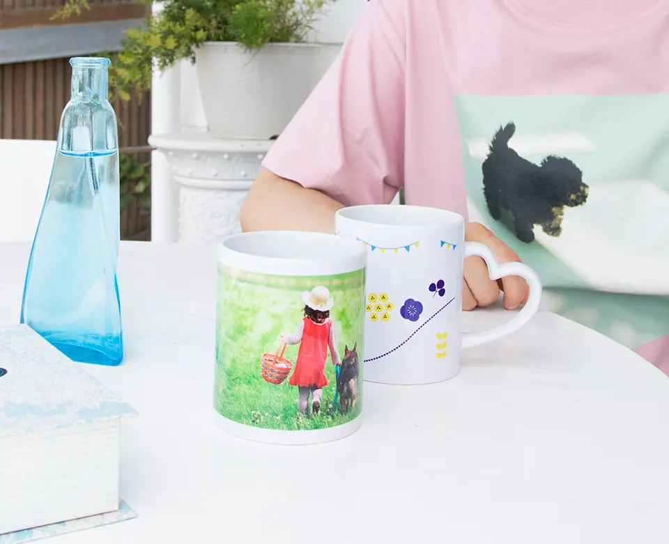 マグカップ　ハートハンドル