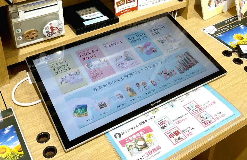 タッチパネルから簡単注文！